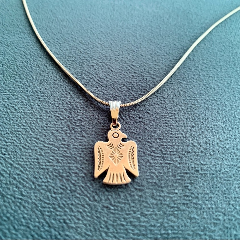 • NEW! Dainty Thunderbird Choker • - Picture 6 of 12